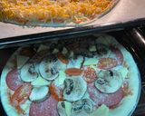 A picture of step 7 of Sourdough Pizza.