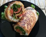 รูปขั้นตอนการทำที่ 3 ของ Egg tortilla wrap
