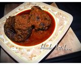 A picture of step 4 of Dried fish palm oil stew.