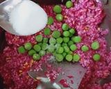 A picture of step 2 of Beetroot Tomato rice.