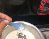 A picture of step 2 of Karak chai.