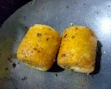 A picture of step 6 of -sweet corn and potato stuffed roundels.