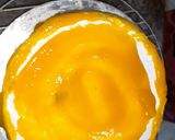 A picture of step 11 of Eggless Mango cake.