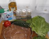 Grillezett csirke salátával és krémfehér sajttal recept fázis 3 fotója
