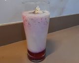 A picture of step 8 of Badaam pink lady shake.
