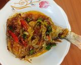 Foto langkah ke 7 dari resep Ikan kakap saus tiram+lada hitam.