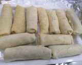 A picture of step 3 of Chicken spring rolls.