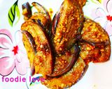 A picture of step 4 of Fried pepper eggplant.