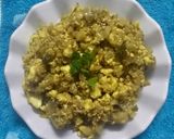 A picture of step 2 of Paneer burji.