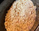 A picture of step 1 of Crockpot Chicken and stuffing.