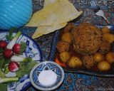 A picture of step 18 of Chickpeas kofteh کوفته نخود.