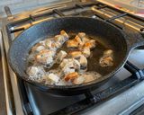 Фото кроку 4 до Куряча грудка з вершками та овочами.