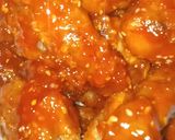 A picture of step 8 of Korean sticky chicken wings❤.