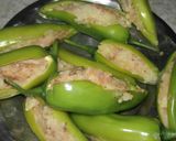 A picture of step 2 of Mirchi vada.
