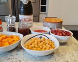 Foto del paso 1 de la receta Garbanzos con chorizo a la sidra y calabaza