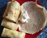 Фото кроку 3 до Млинці🥞з кисломолочним сиром та родзинками.