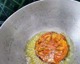 A picture of step 2 of Brinjal Fry.