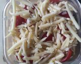 Gambar langkah 4 resipi Layered Tortilla Bake.