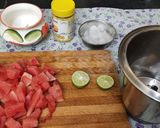 A picture of step 2 of Watermelon smoothie.