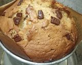 A picture of step 6 of Banana cake (without oven).