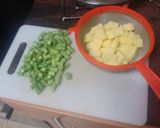 Foto del paso 1 de la receta: Ensalada de papas cocidas, judías verdes y merluza