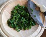 Wild Mustard garlic leaf and red dead nettle & wild onion dolmas recipe step 2 photo