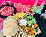 A picture of step 5 of Chicken Shawarma Platter.