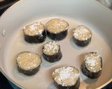A picture of step 5 of Crispy Enoki Rolls.