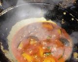 A picture of step 7 of Khatta meetha pumpkin.