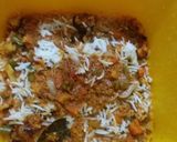 A picture of step 15 of Shahi dum biryani in microwave.