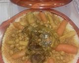 A picture of step 4 of Couscous with Vegetables and Meat.