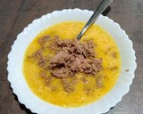 Foto del paso 1 de la receta: Tortilla francesa de atún en bocadillo
