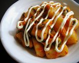 A picture of step 4 of Kimchi Potato.