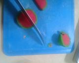 Foto langkah ke 5 dari resep Kuker watermelon ekonomis cm pake 2 knng telur..