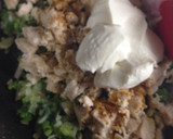 Foto del paso 3 de la receta: Crepes verdes con pollo al verdeo super light 🍗🌮🍵❤️