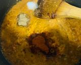 A picture of step 5 of Aloo Baingan.