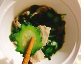 Hình bước làm 5 của món Bò nhúng mướp đắng
