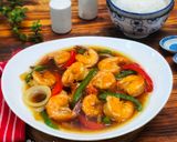 Foto langkah ke 4 dari resep Udang dan Paprika Saus Tiram.