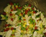 A picture of step 3 of Cold Pasta Salad.