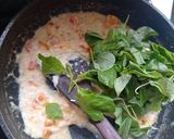Foto langkah ke 4 dari resep Tuscan shrimp with spinach and creamy sauce.