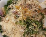 A picture of step 2 of Chickpeas,spinach and potato fritters.