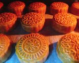 Hình bước làm 9 của món Bánh Trung Thu Nhân Đậu Xanh Sầu Riêng Trứng Muối