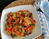 Foto del paso 10 de la receta Quinoa con brócoli y pimientos asados