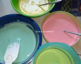 Foto langkah ke 3 dari resep Bolu Kukus Rainbow 2 telur.