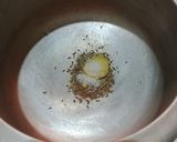 A picture of step 7 of Punjabi kadhi pakora thali.