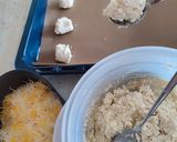 Túrós, zabpehelylisztes, zabpelyhes sajtos "pogácsa" GM recept fázis 3 fotója