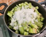 Une image de l'étape 3 de Compote de rhubarbe à la vanille de Madagascar.