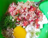 Foto langkah ke 6 dari resep Bola-Bola Pepes Tahu Jamur.