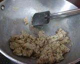 A picture of step 3 of Khoya Til Ladoo.