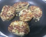 Paneer aloo double patty cheese burger recipe step 2 photo
